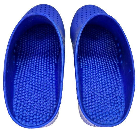Calzuro classics Blue Metallic Comfort Work Clogs w/holes size EU 36-37 US 6-7 - Picture 7 of 8